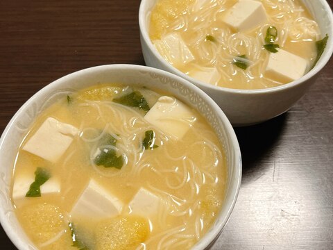 味噌汁そうめん